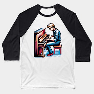 Charlie Puth Playing Piano Baseball T-Shirt